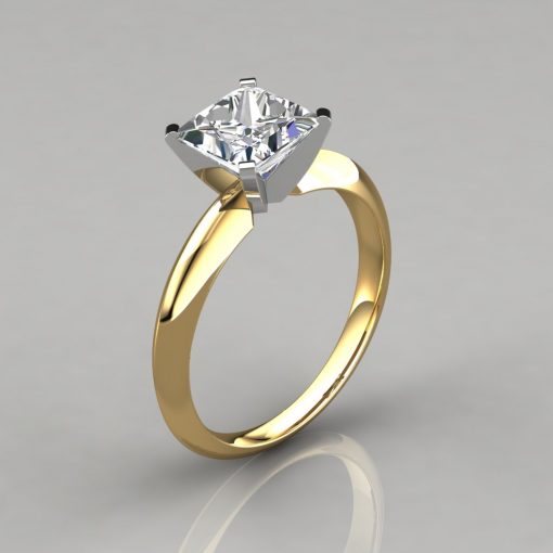 Tiffany & Co. Princess Cut Diamond Engagement Ring & Wedding Band – Bella  Rosa Galleries