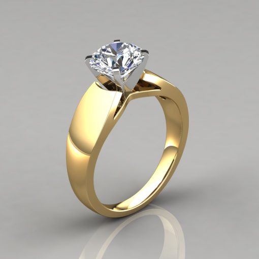 Thick Band Engagement Ring Settings 2024