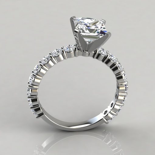 Princess Cut Common Prong Engagement Ring - PureGemsJewels