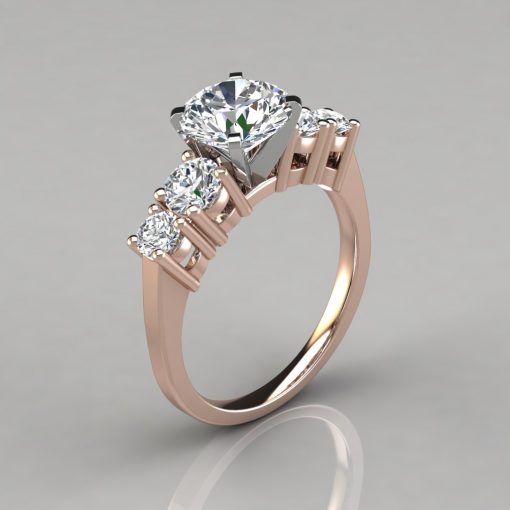 5 Diamond Rose Cut Engagement Ring | Olivia Ewing