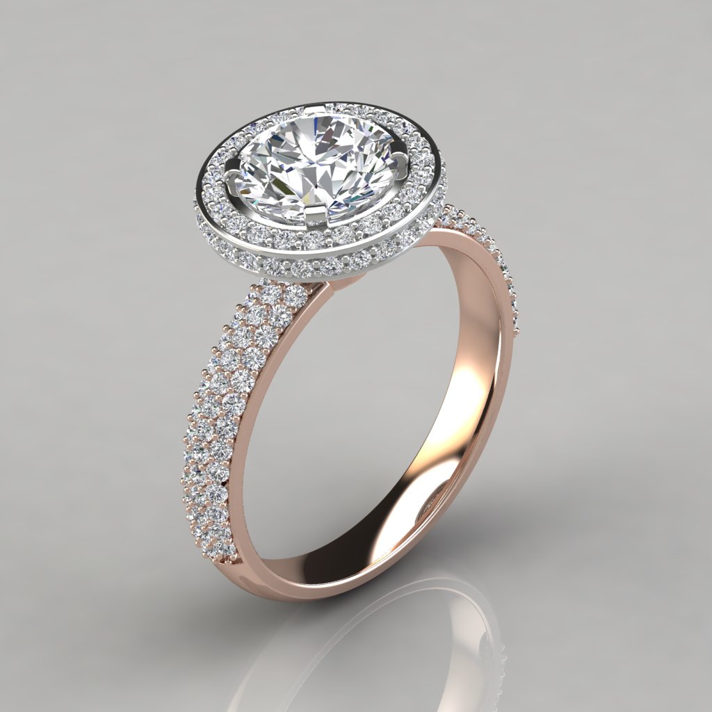 Rose gold diamond engagement rings on sale suppliers