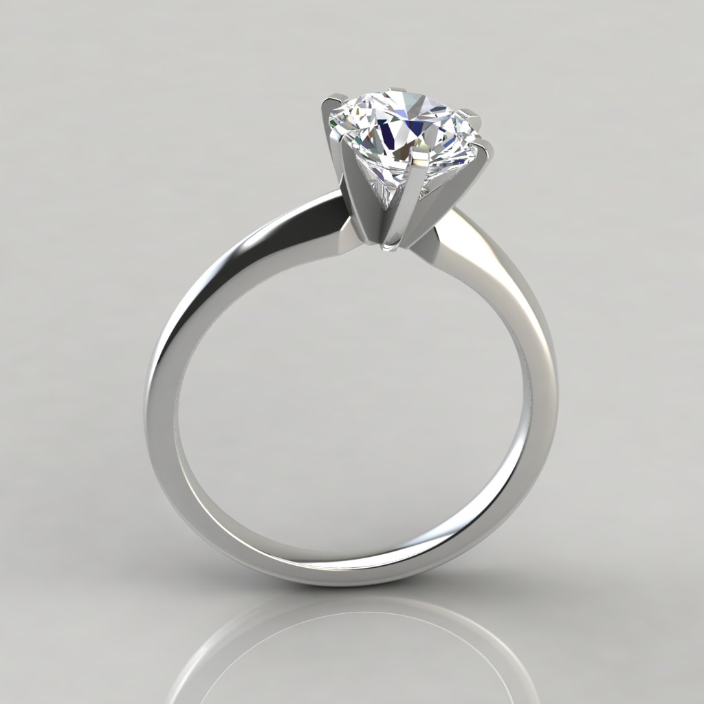 4 Ct Classic Solitaire Engagement Ring Bridal Ring Round Man