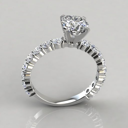 Cushion Cut Common Prong Engagement Ring - Pure Gems Jewels