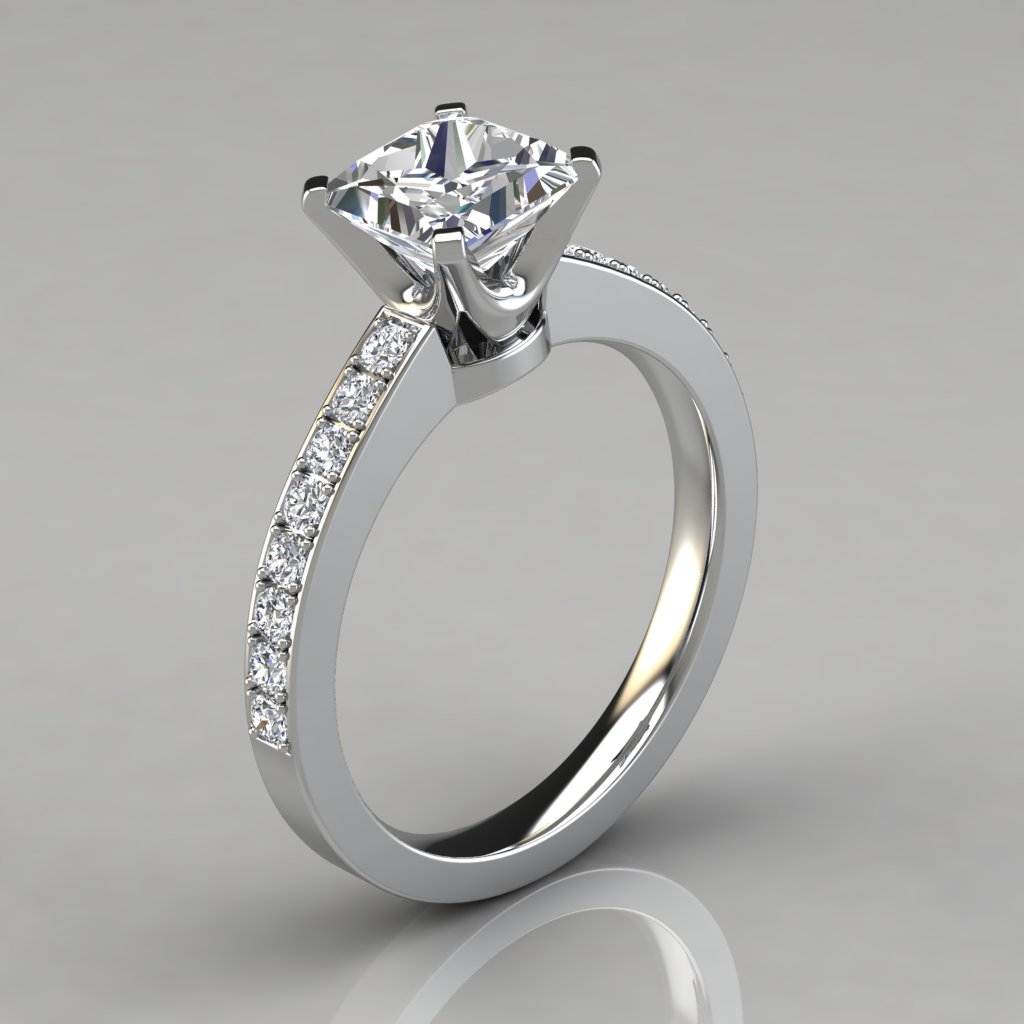 6 Outstanding Princess Cut Diamond Engagement Rings | Worthy.com